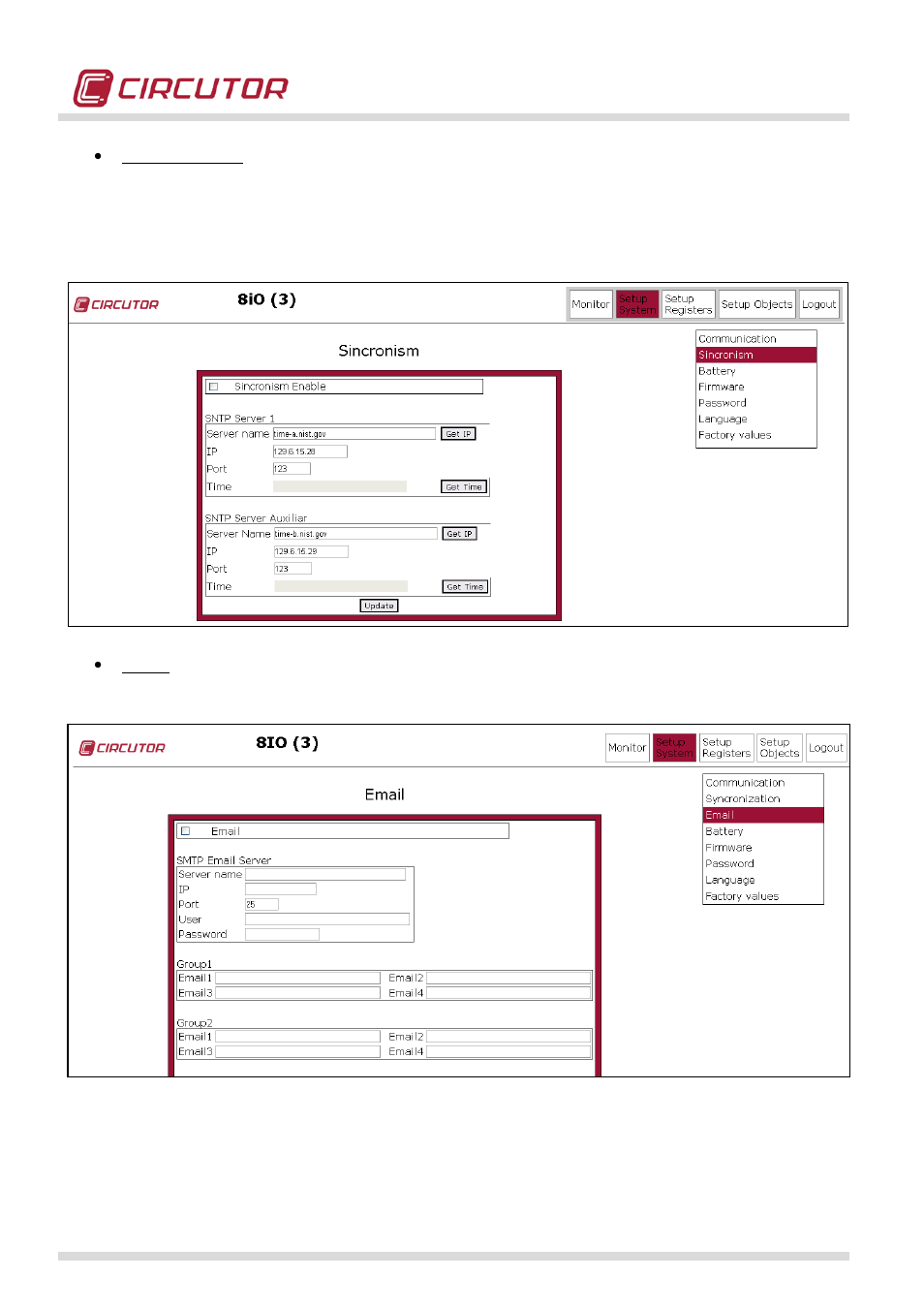 CIRCUTOR QNA500 series User Manual | Page 74 / 111