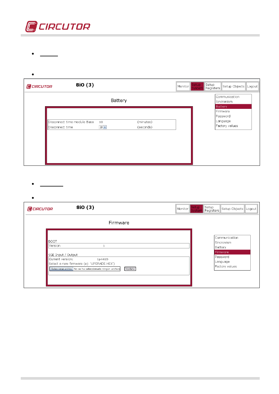 CIRCUTOR QNA500 series User Manual | Page 75 / 111