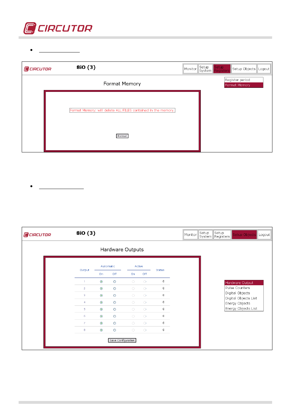 CIRCUTOR QNA500 series User Manual | Page 78 / 111