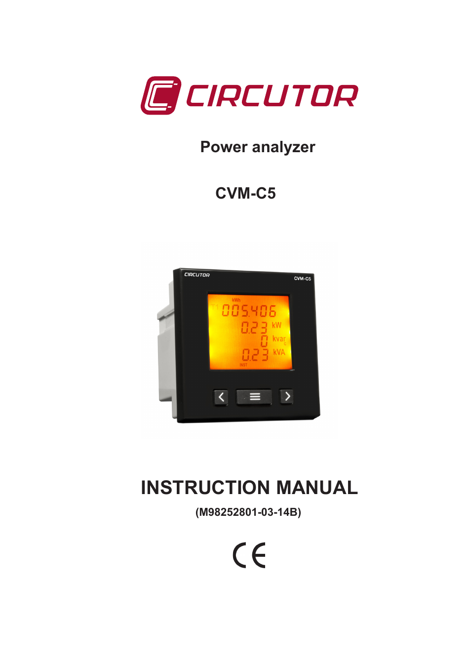 CIRCUTOR CVM-C5 Series User Manual | 40 pages