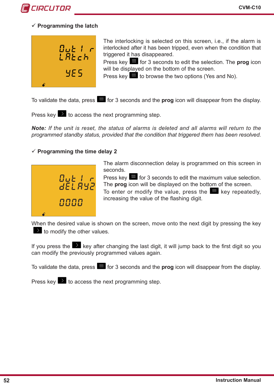 CIRCUTOR CVM-C10 Series User Manual | Page 52 / 82