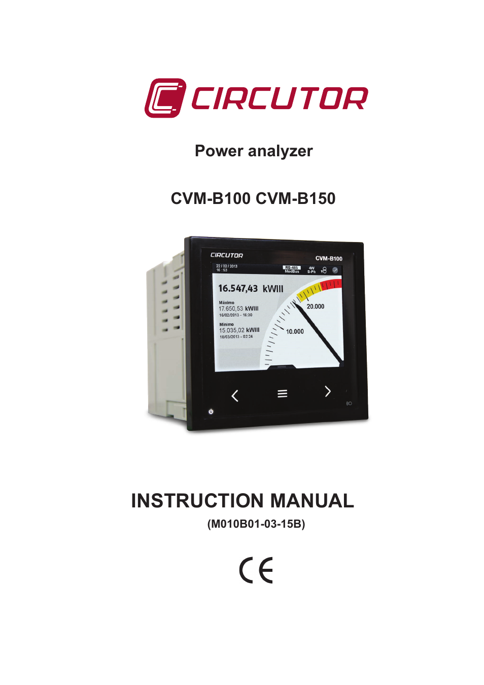 CIRCUTOR CVM-B Series User Manual | 320 pages