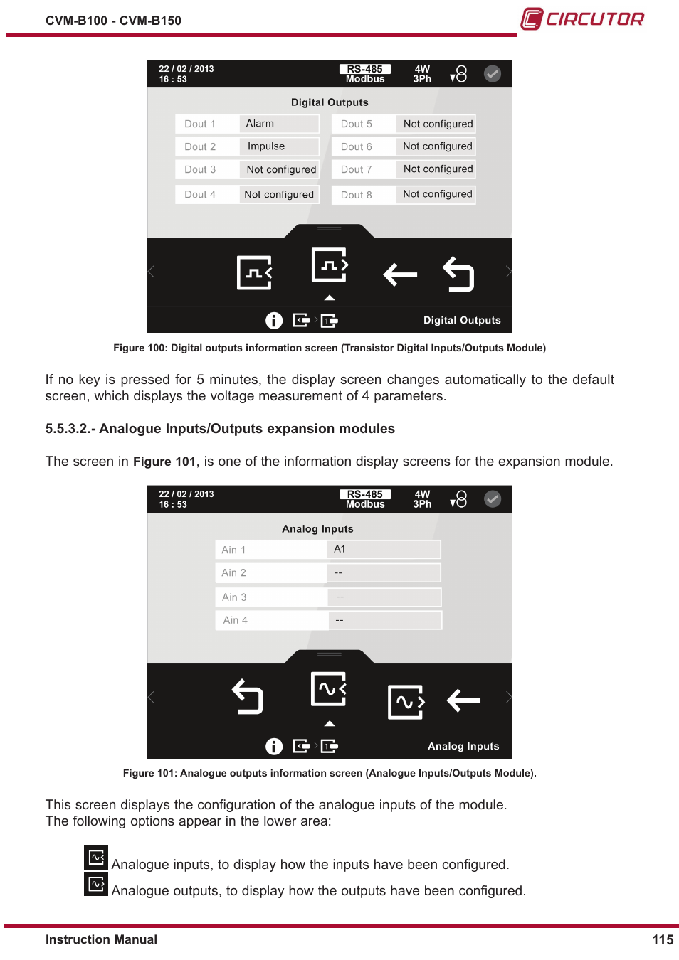 CIRCUTOR CVM-B Series User Manual | Page 115 / 320