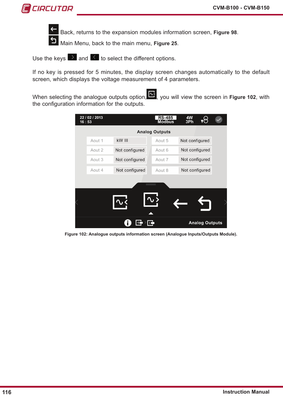 CIRCUTOR CVM-B Series User Manual | Page 116 / 320