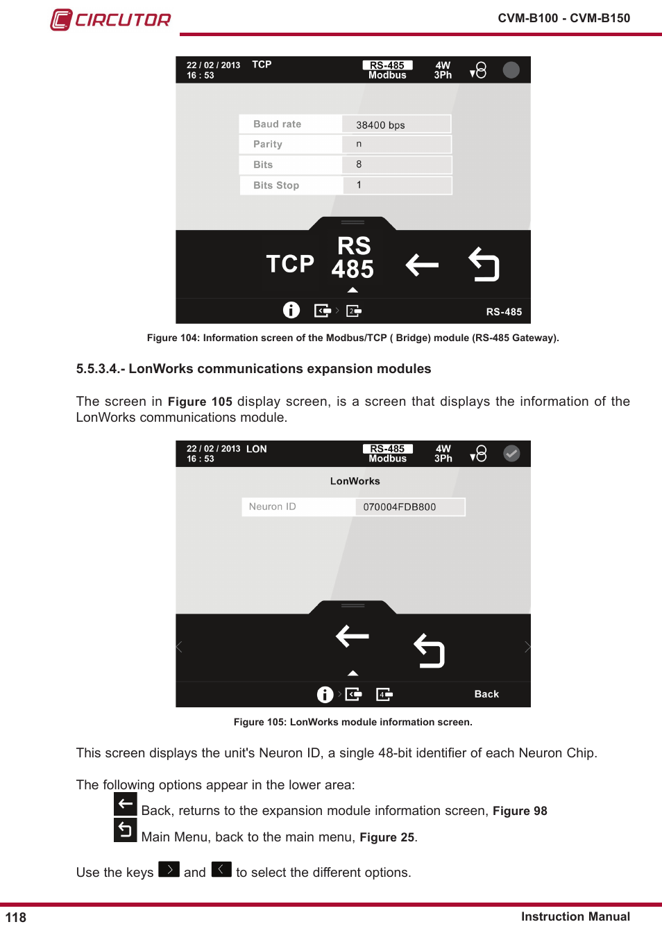 CIRCUTOR CVM-B Series User Manual | Page 118 / 320