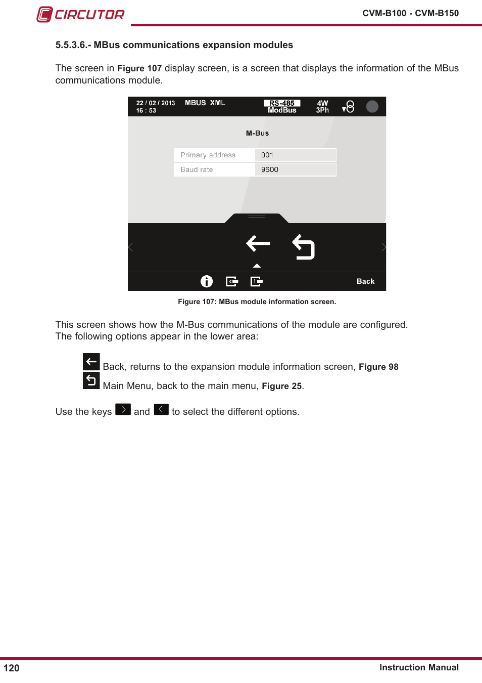 CIRCUTOR CVM-B Series User Manual | Page 120 / 320