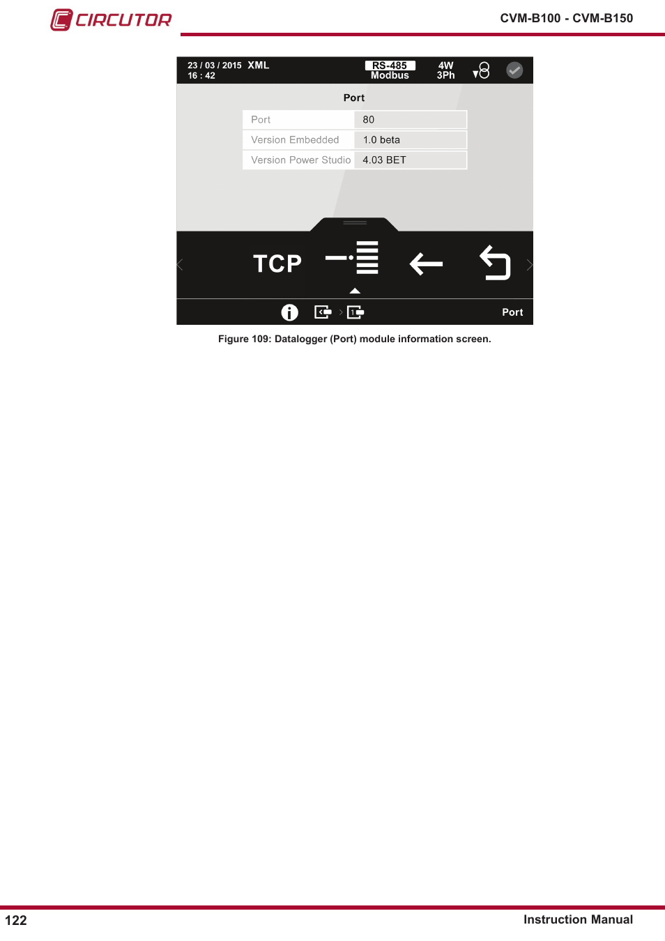 Figure 109 | CIRCUTOR CVM-B Series User Manual | Page 122 / 320