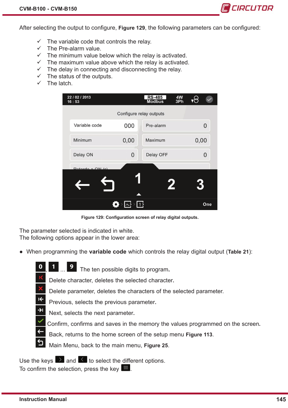 CIRCUTOR CVM-B Series User Manual | Page 145 / 320