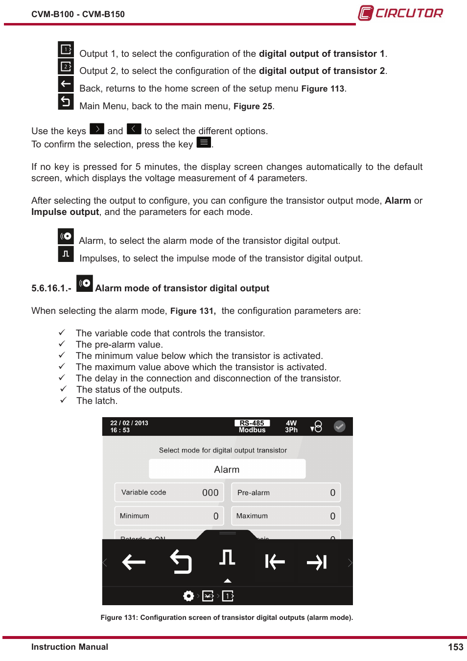 CIRCUTOR CVM-B Series User Manual | Page 153 / 320