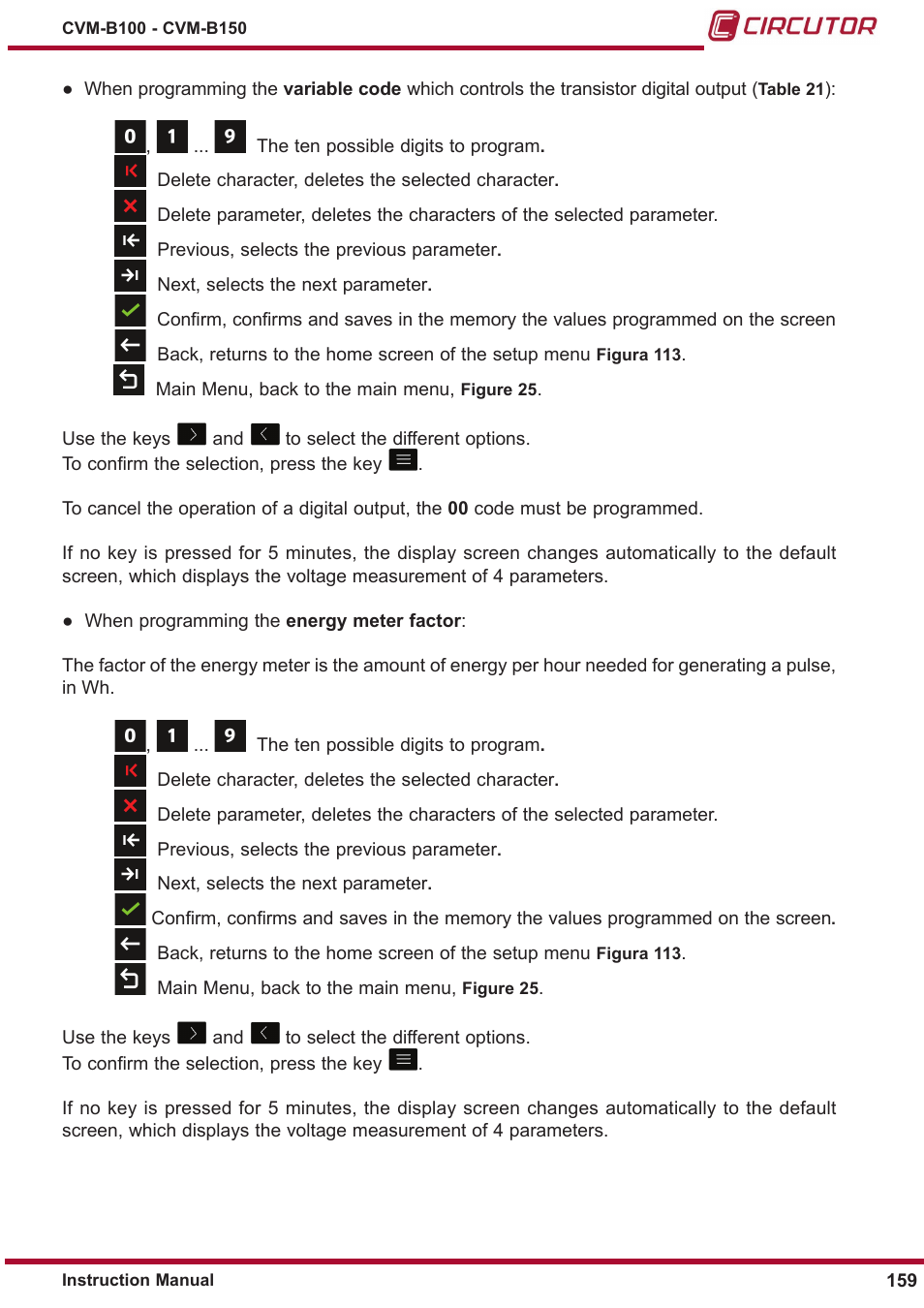 CIRCUTOR CVM-B Series User Manual | Page 159 / 320