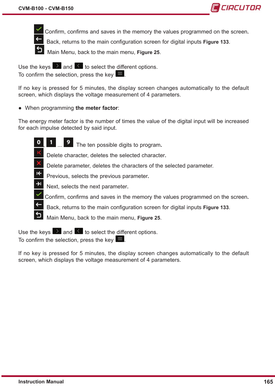 CIRCUTOR CVM-B Series User Manual | Page 165 / 320