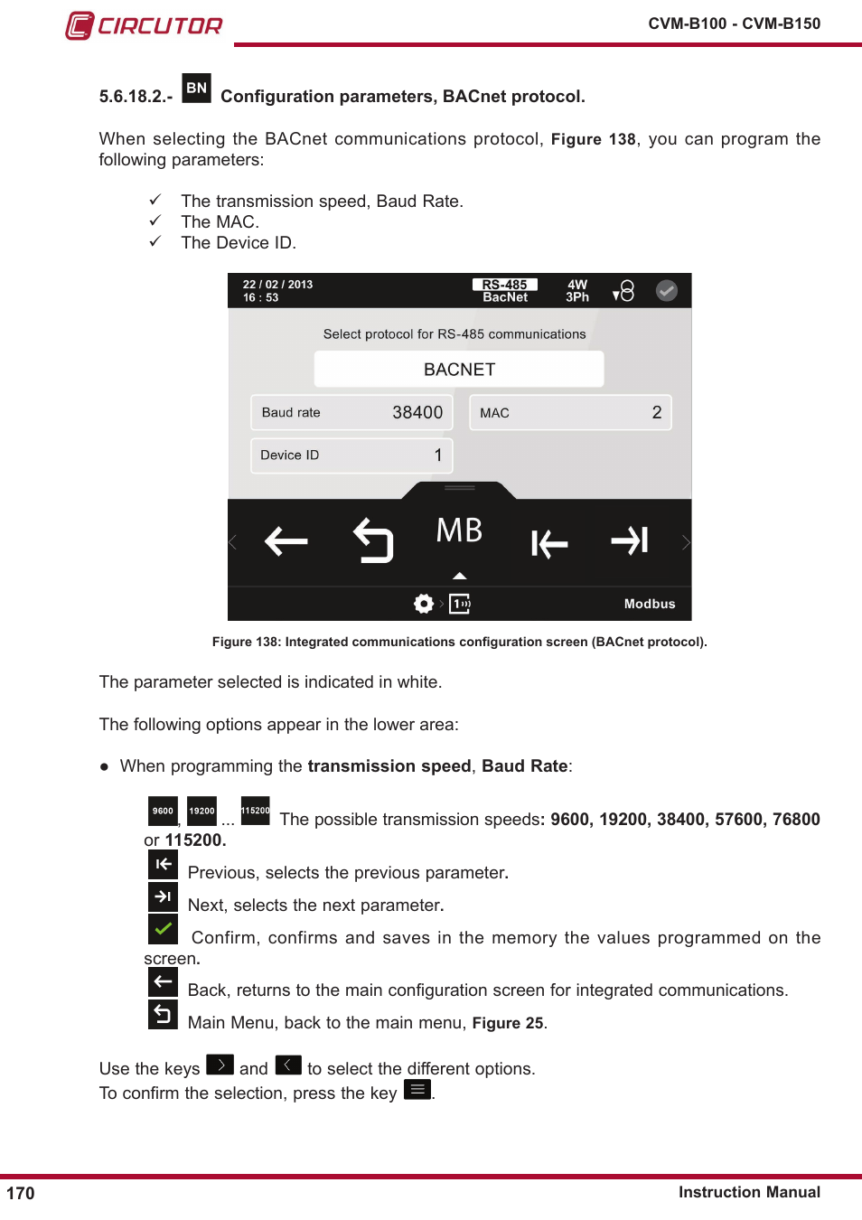 CIRCUTOR CVM-B Series User Manual | Page 170 / 320