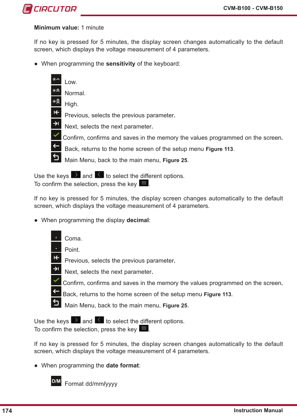 CIRCUTOR CVM-B Series User Manual | Page 174 / 320