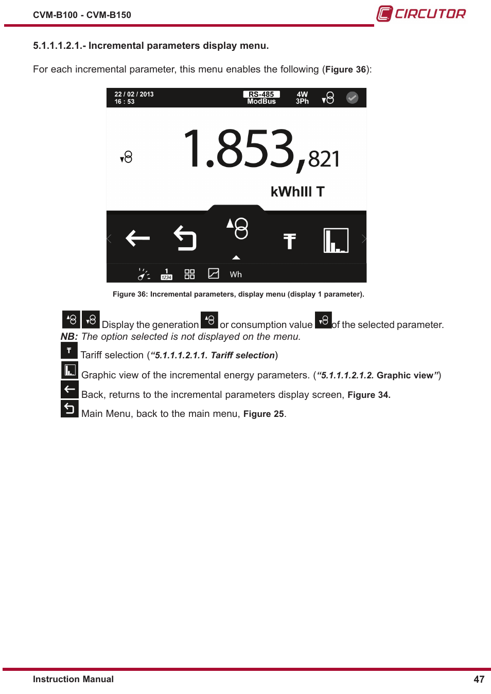 CIRCUTOR CVM-B Series User Manual | Page 47 / 320