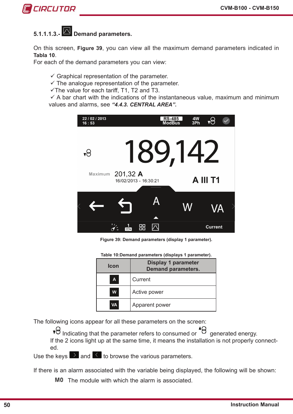 CIRCUTOR CVM-B Series User Manual | Page 50 / 320