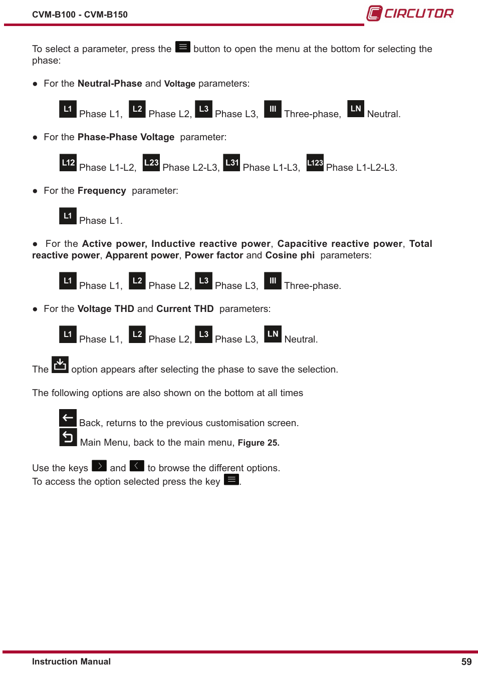 CIRCUTOR CVM-B Series User Manual | Page 59 / 320