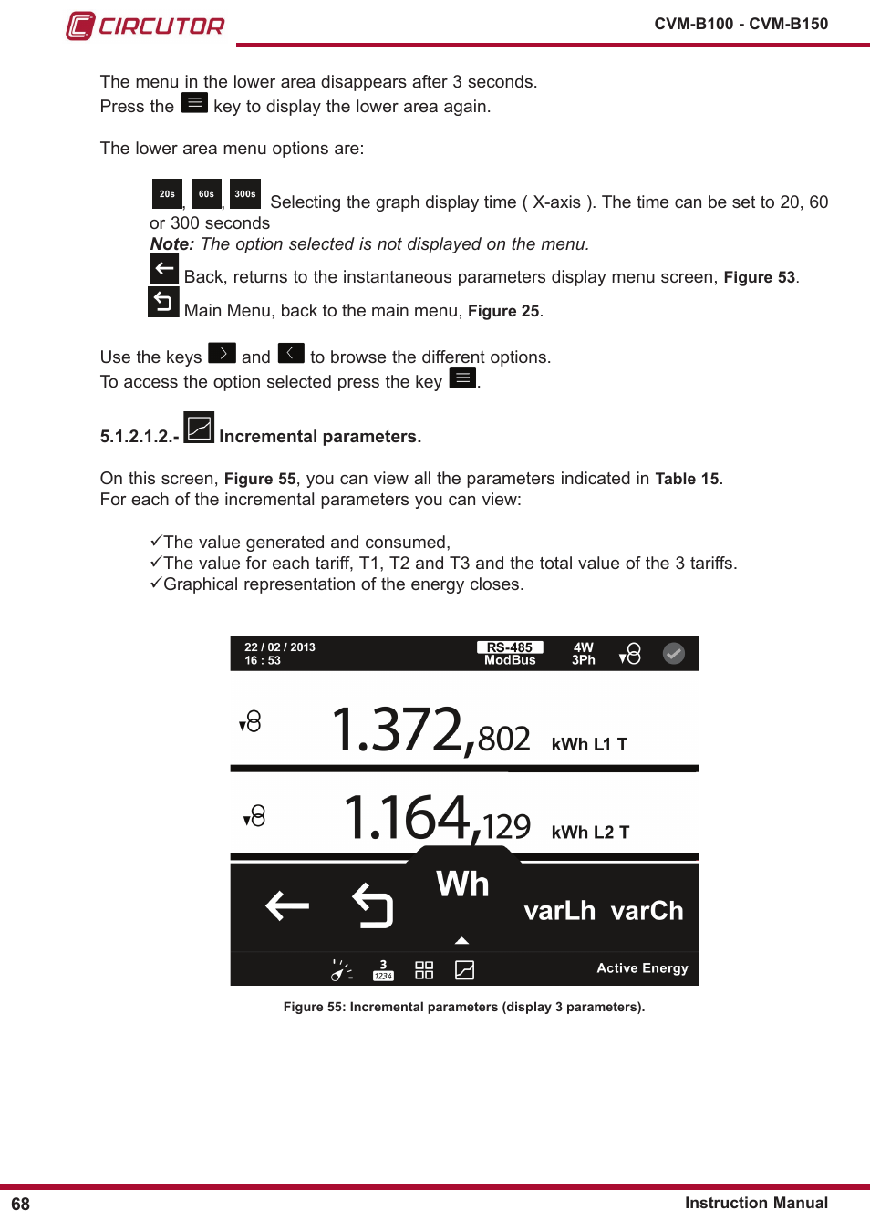 CIRCUTOR CVM-B Series User Manual | Page 68 / 320