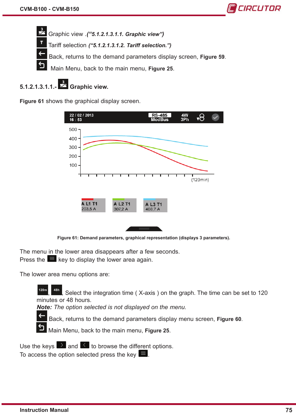 CIRCUTOR CVM-B Series User Manual | Page 75 / 320