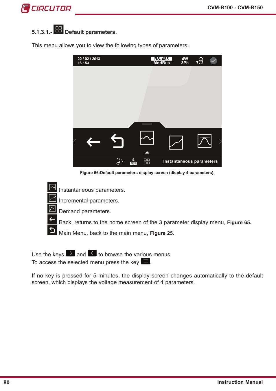 CIRCUTOR CVM-B Series User Manual | Page 80 / 320