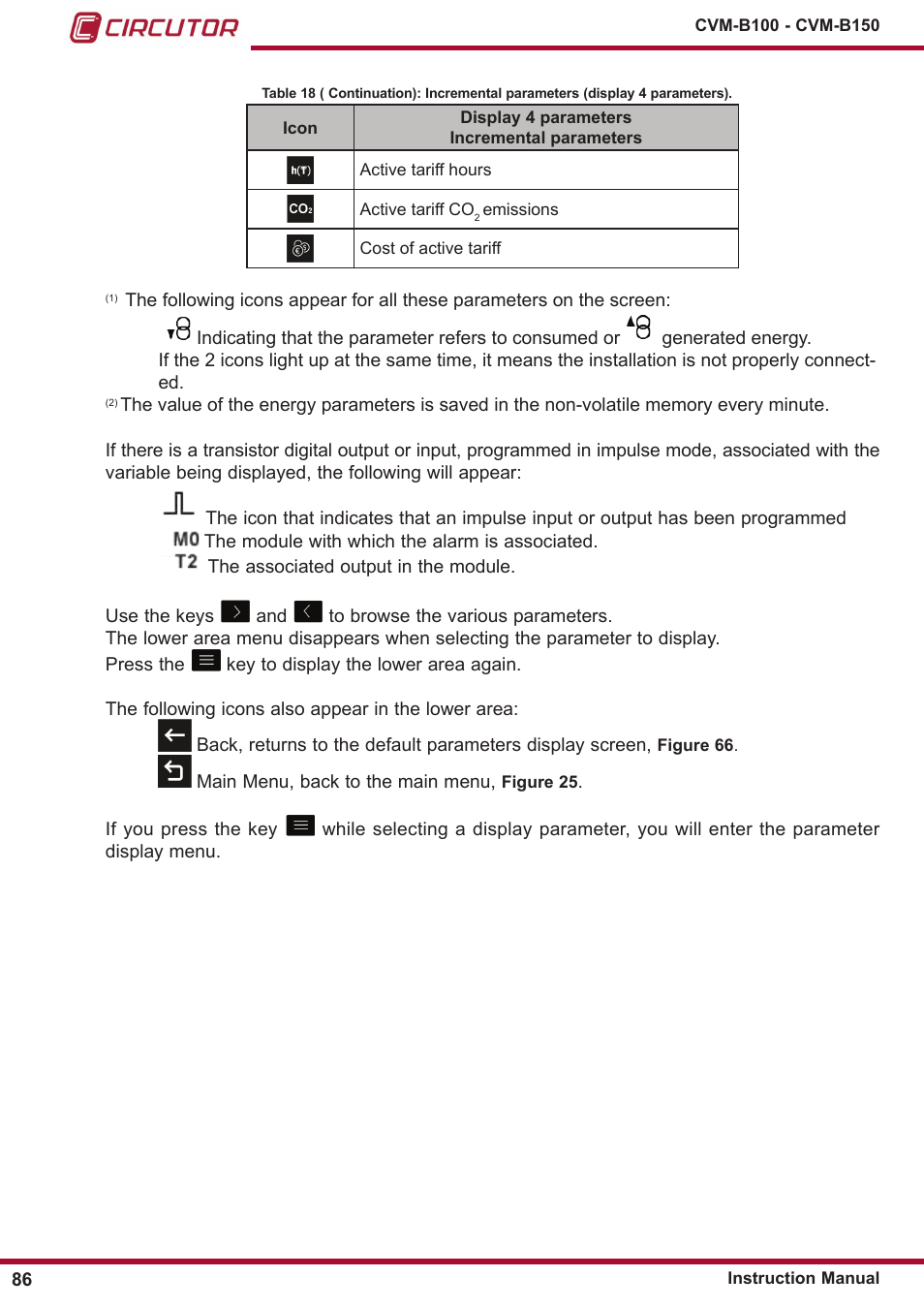 CIRCUTOR CVM-B Series User Manual | Page 86 / 320