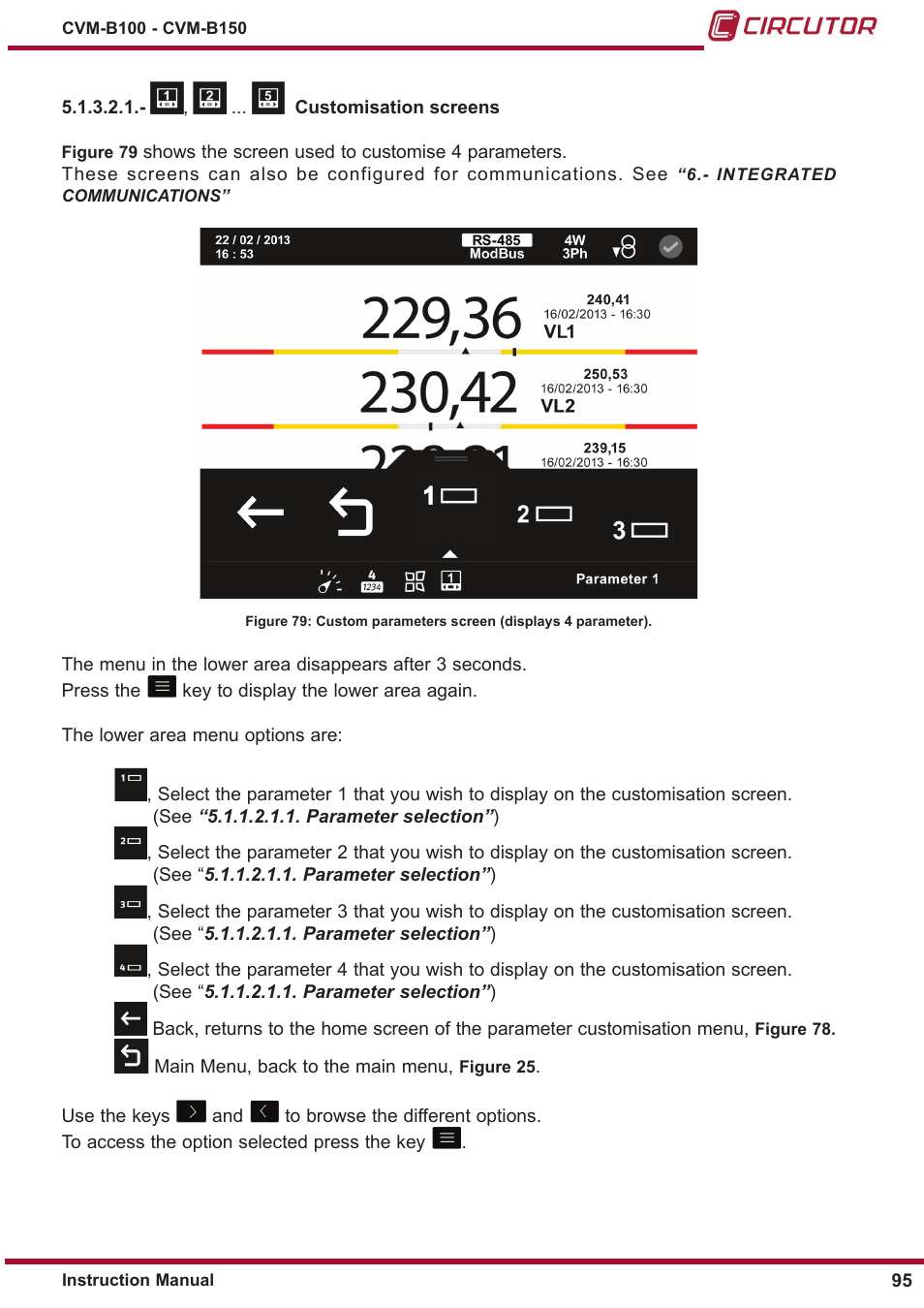CIRCUTOR CVM-B Series User Manual | Page 95 / 320
