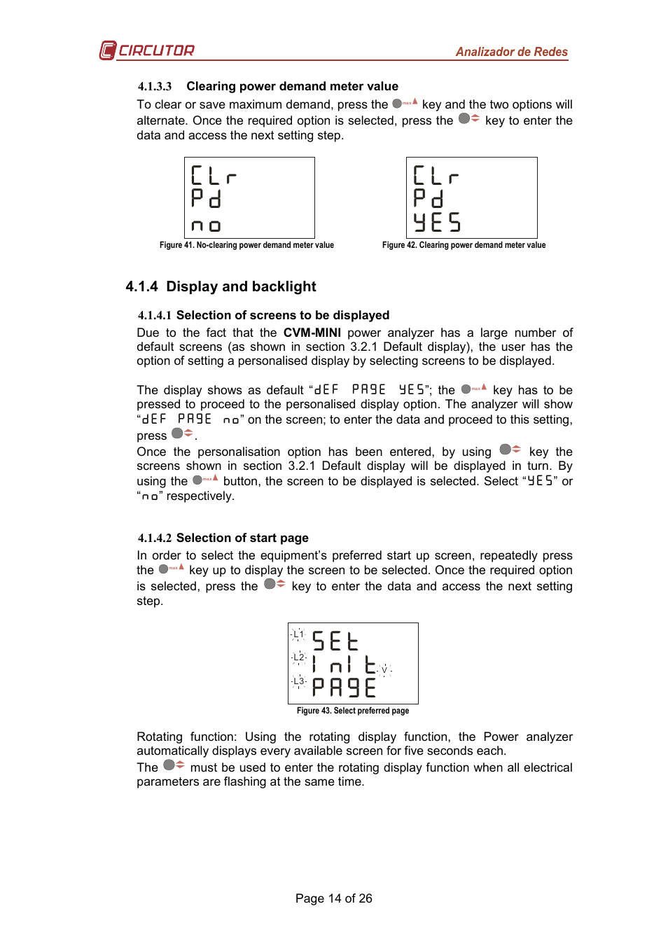 Fl j^ hi, Fl j^ s_m, M_n {chcn {j[a | CIRCUTOR CVM-MINI Series User Manual | Page 14 / 26