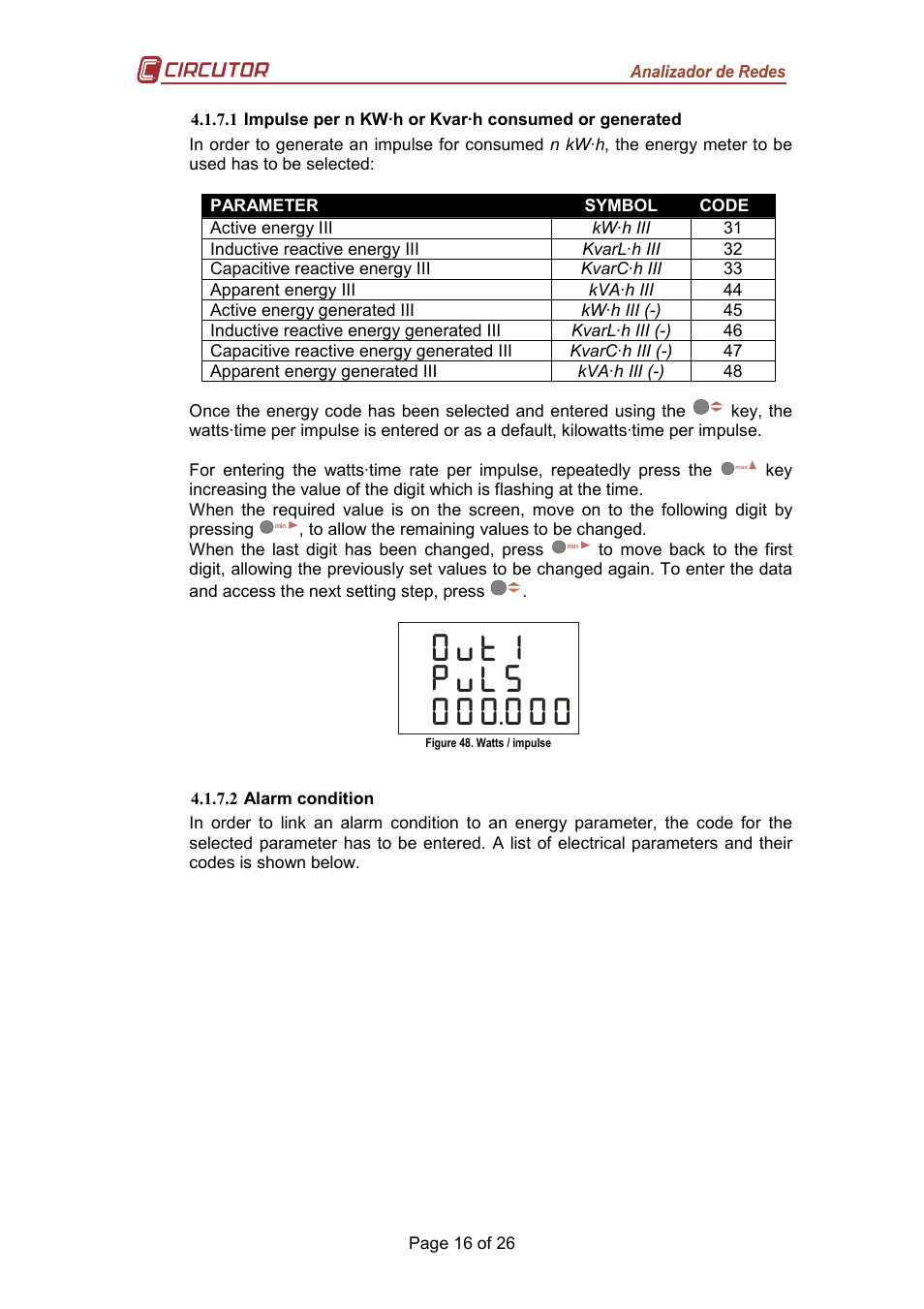 Ion+ {jofm | CIRCUTOR CVM-MINI Series User Manual | Page 16 / 26
