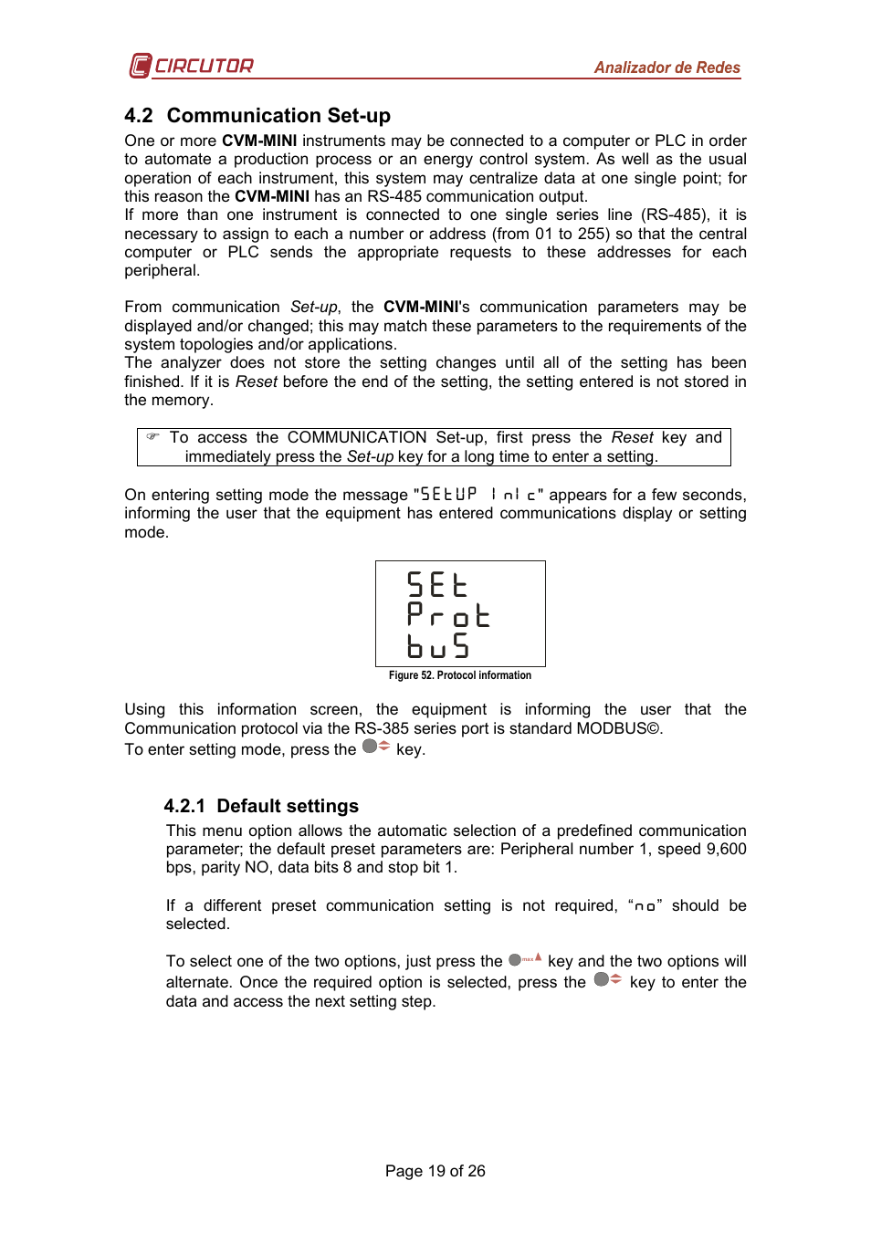 M_n {jlin {\om, 2 communication set-up | CIRCUTOR CVM-MINI Series User Manual | Page 19 / 26