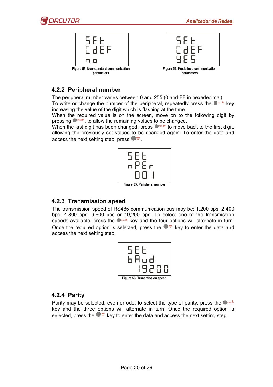 M_n {=^_` {hi, M_n {=^_` {s_m, M_n {hj_l | M_n {\[o^ {{+3 | CIRCUTOR CVM-MINI Series User Manual | Page 20 / 26
