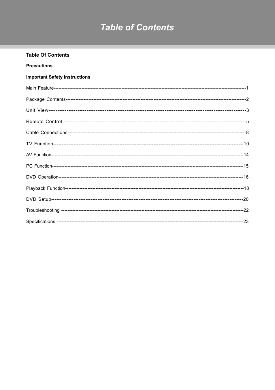 COBY electronic TFDVD2697 User Manual | Page 6 / 29