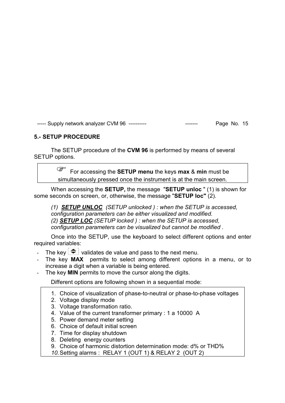 CIRCUTOR CVM96 Series User Manual | Page 16 / 44