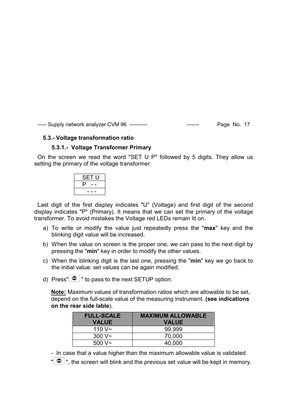 CIRCUTOR CVM96 Series User Manual | Page 18 / 44