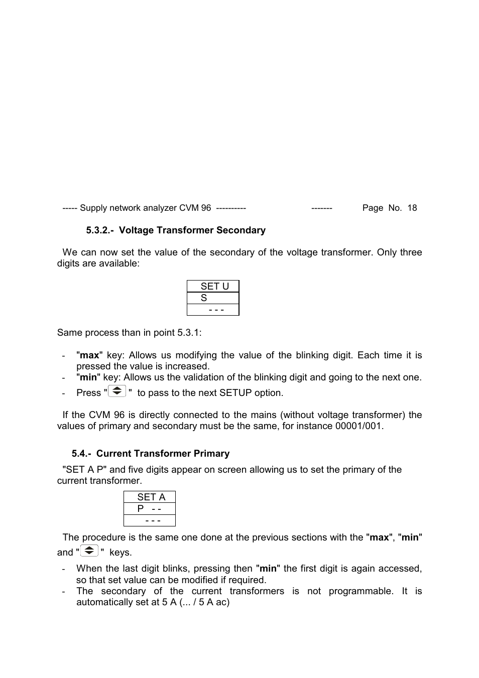 CIRCUTOR CVM96 Series User Manual | Page 19 / 44