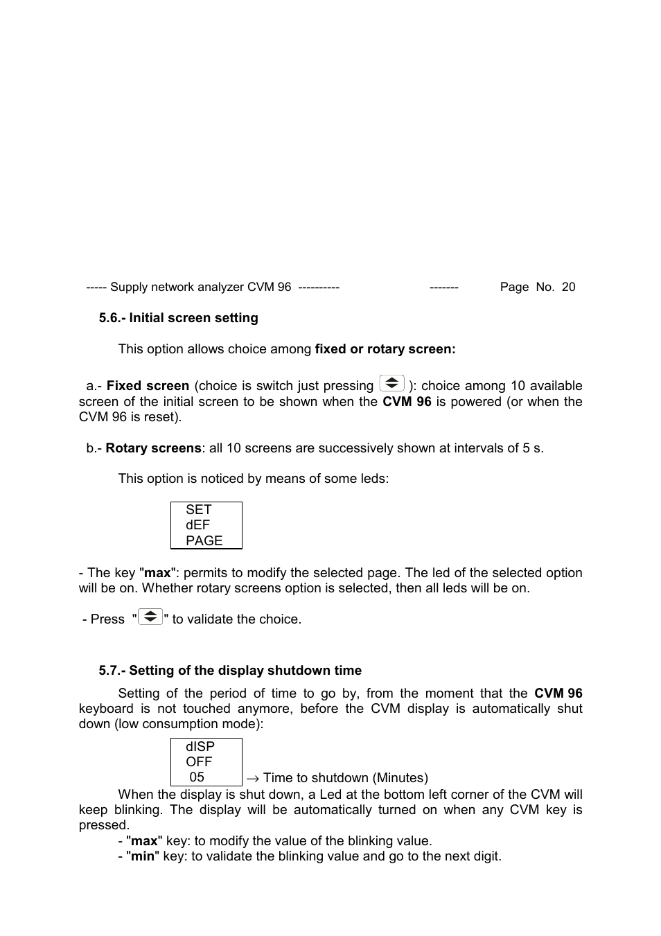 CIRCUTOR CVM96 Series User Manual | Page 21 / 44