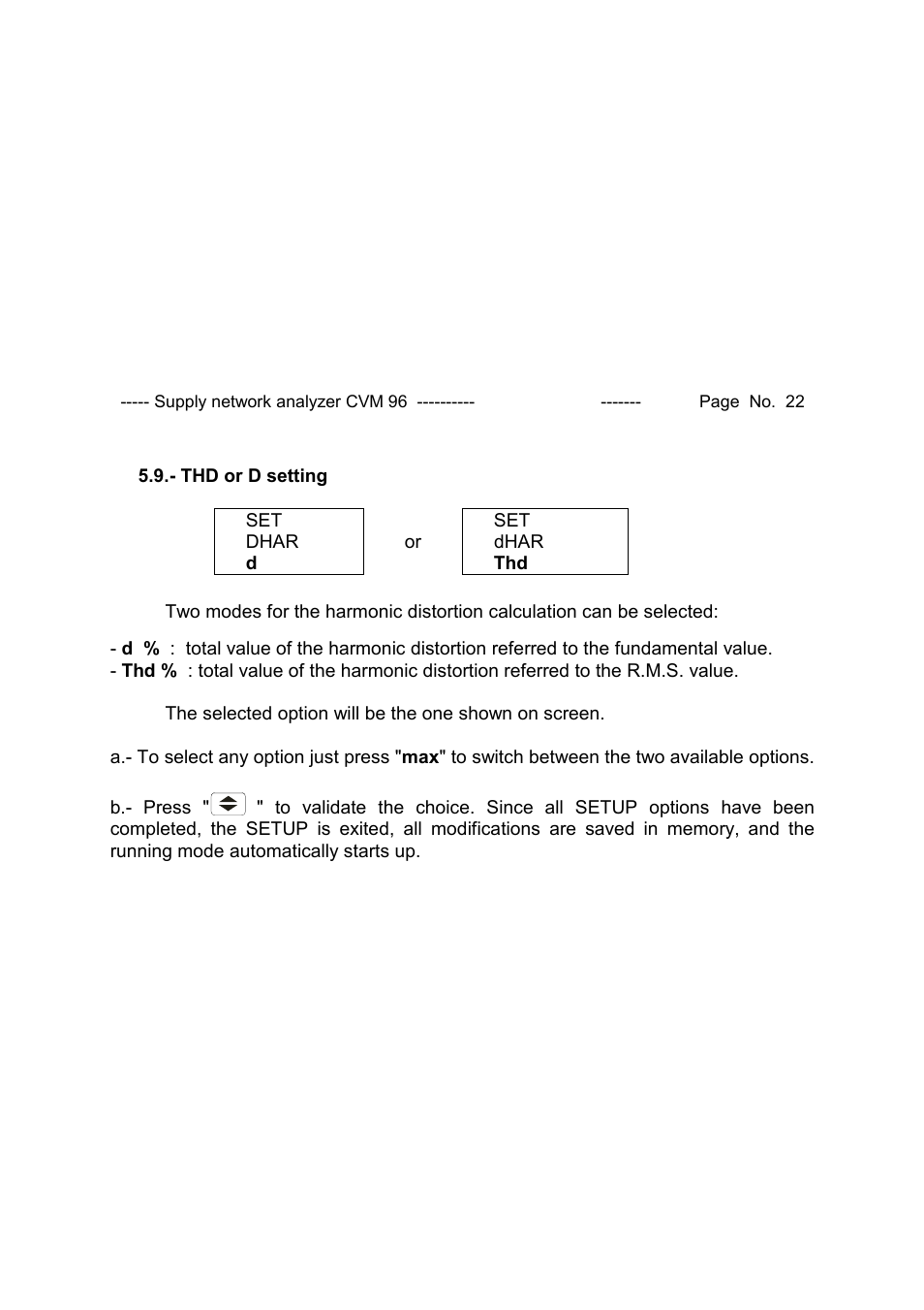 CIRCUTOR CVM96 Series User Manual | Page 23 / 44