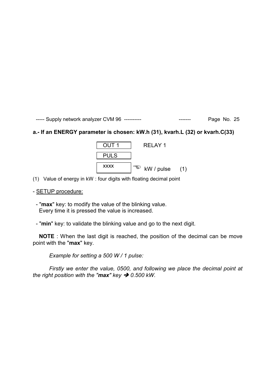 CIRCUTOR CVM96 Series User Manual | Page 26 / 44