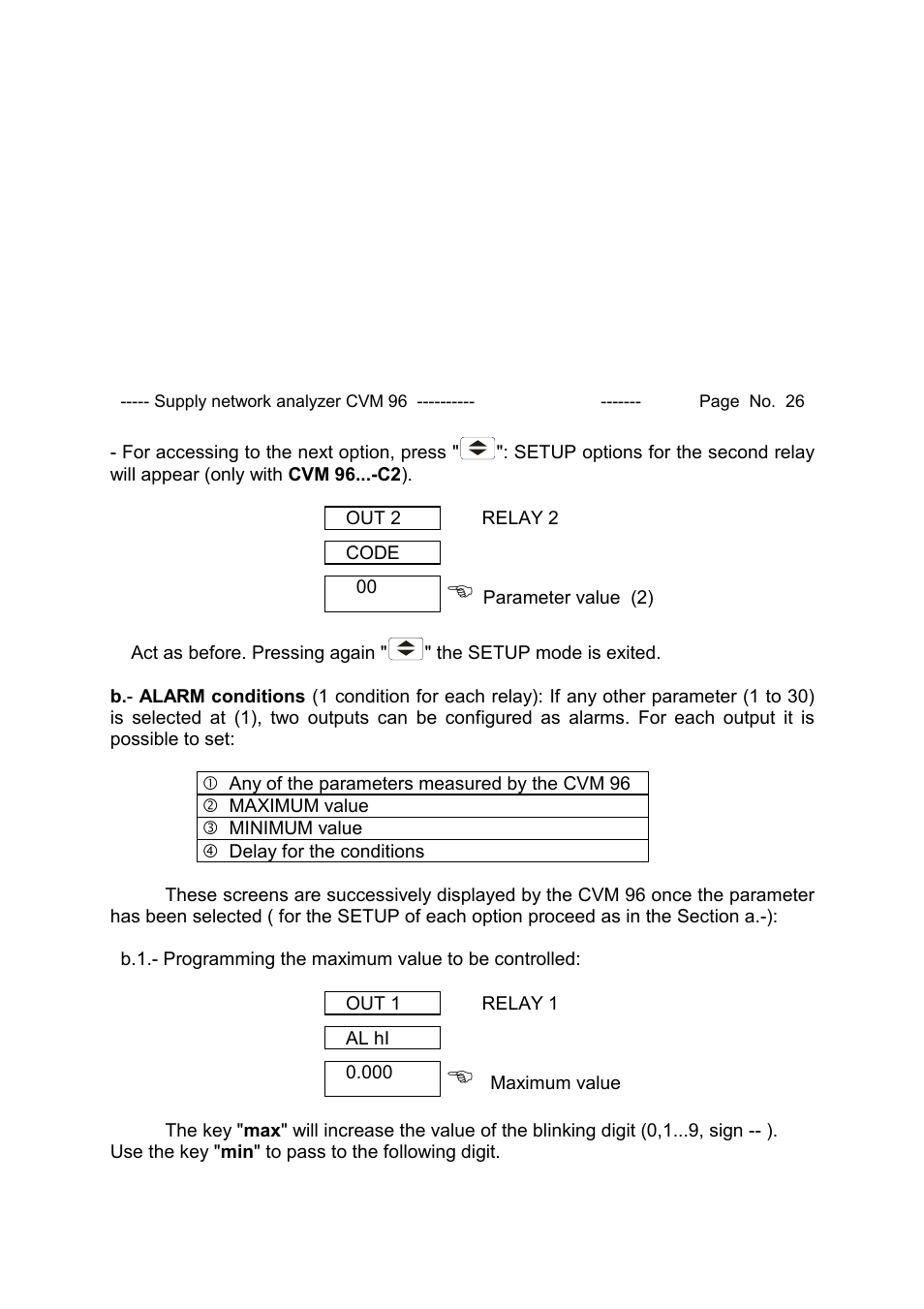 CIRCUTOR CVM96 Series User Manual | Page 27 / 44