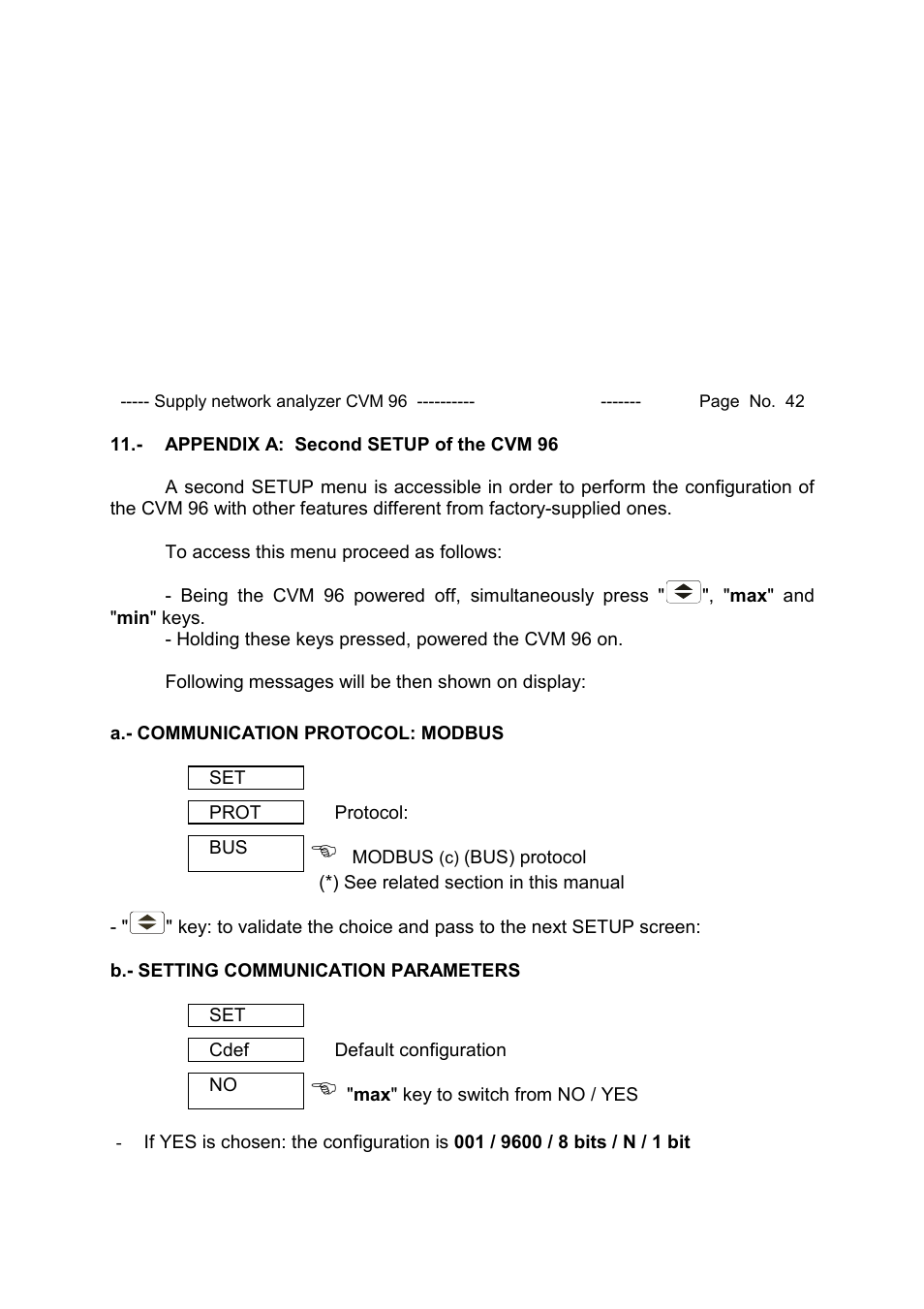 CIRCUTOR CVM96 Series User Manual | Page 43 / 44