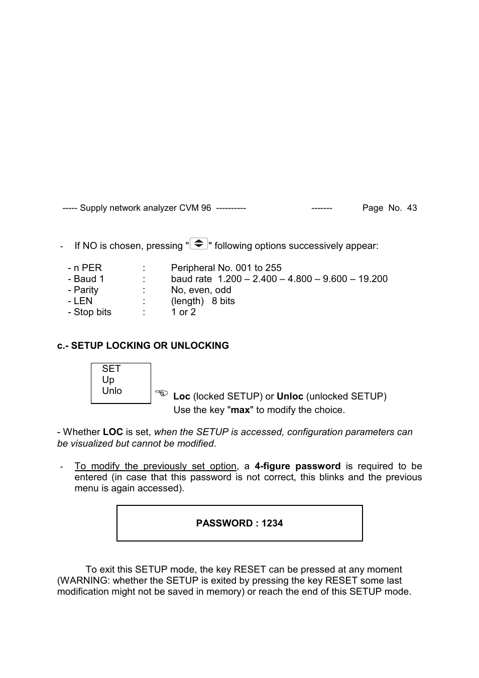 CIRCUTOR CVM96 Series User Manual | Page 44 / 44