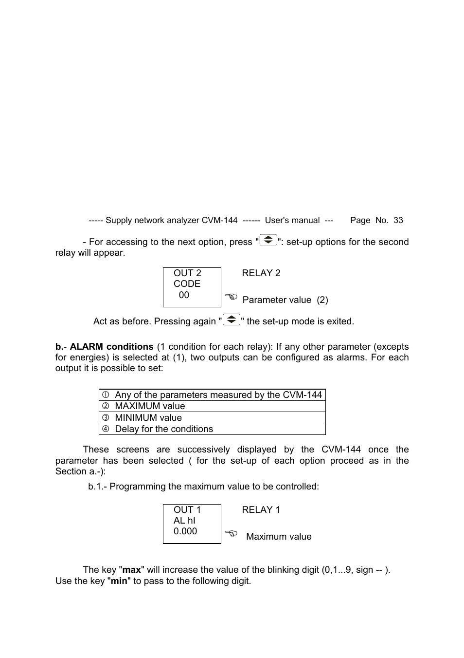 CIRCUTOR CVM144 Series User Manual | Page 34 / 58