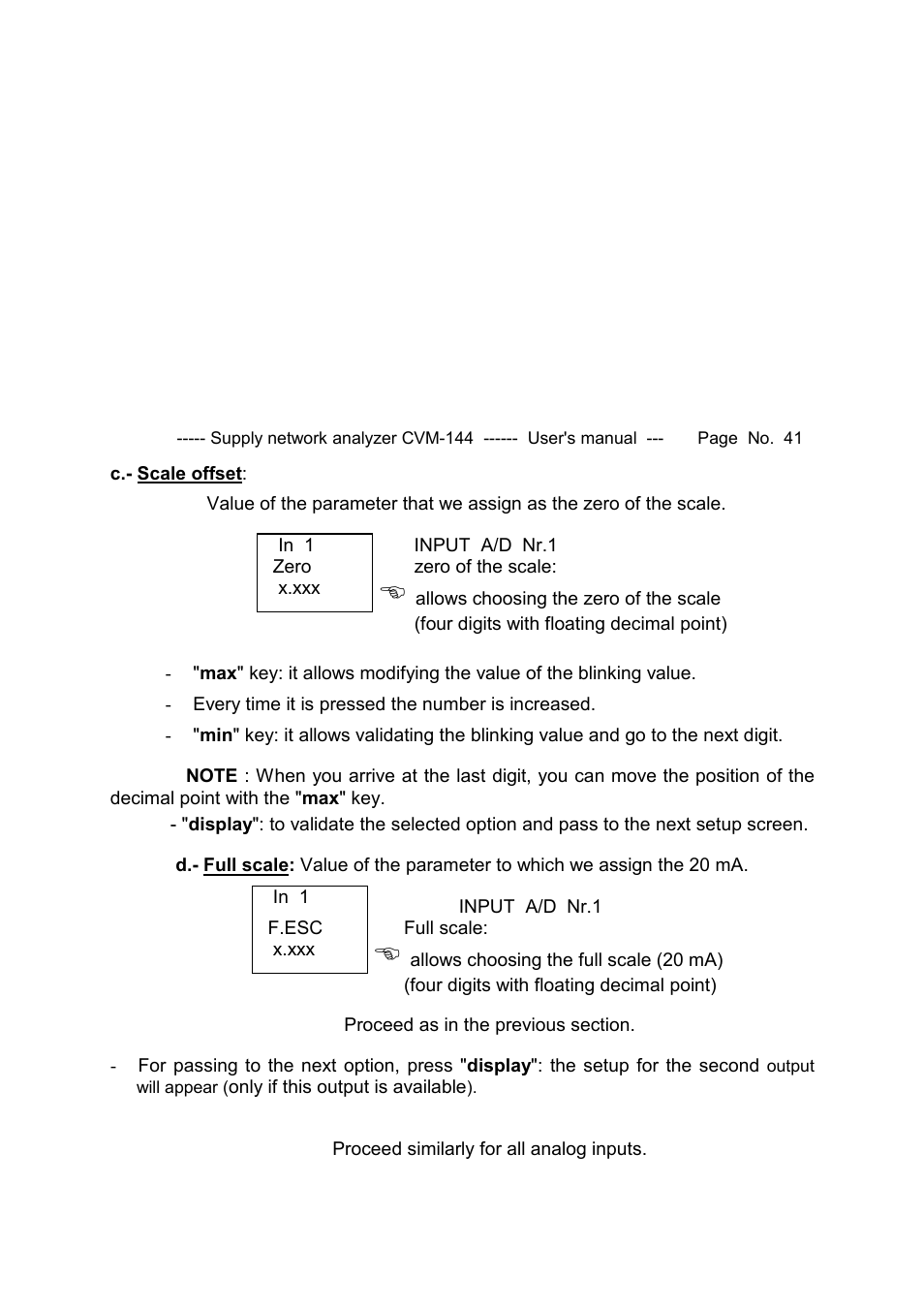 CIRCUTOR CVM144 Series User Manual | Page 42 / 58