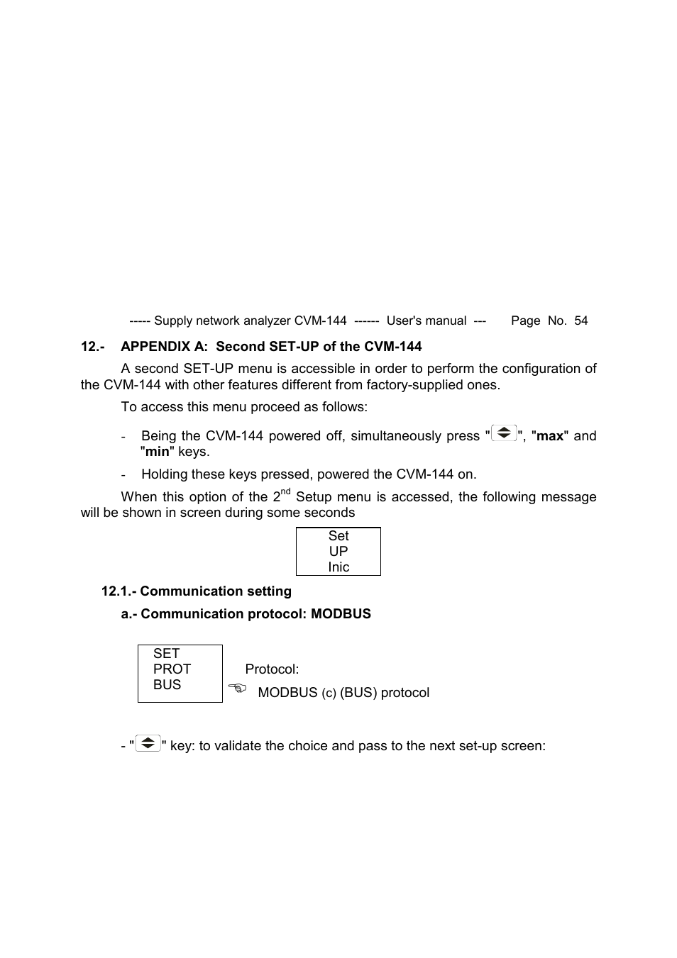 CIRCUTOR CVM144 Series User Manual | Page 55 / 58