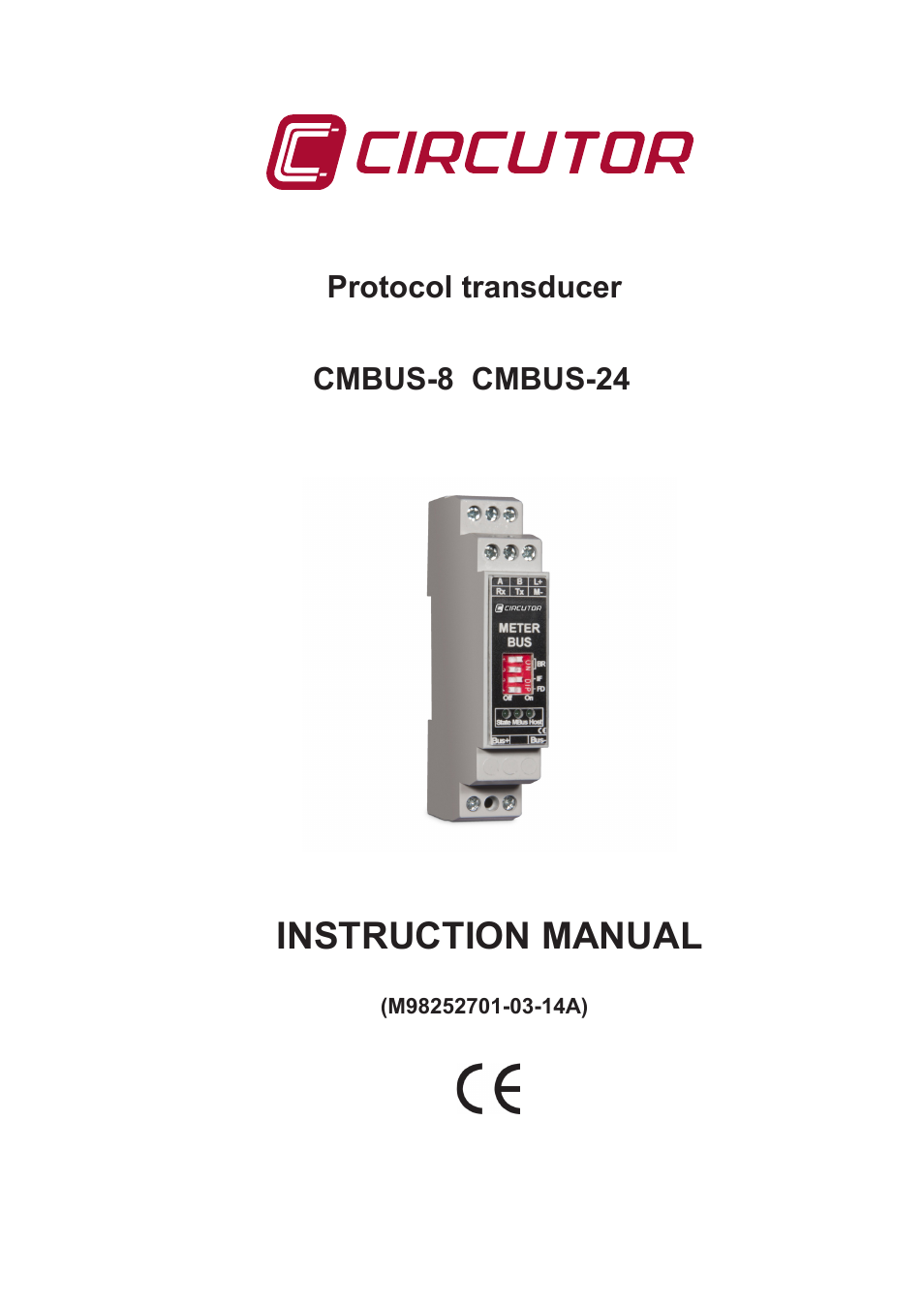 CIRCUTOR CMBUS series User Manual | 24 pages