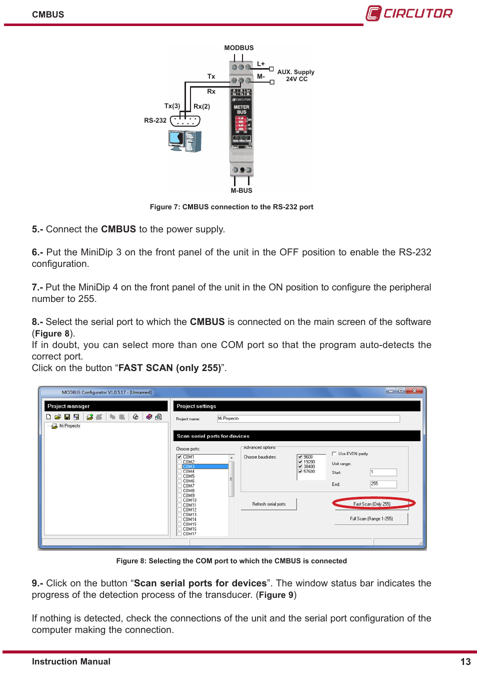 CIRCUTOR CMBUS series User Manual | Page 13 / 24