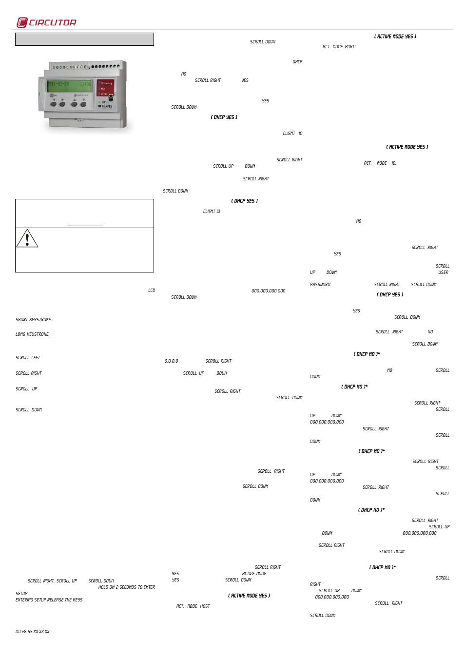 CIRCUTOR EDS Series User Manual | 5 pages