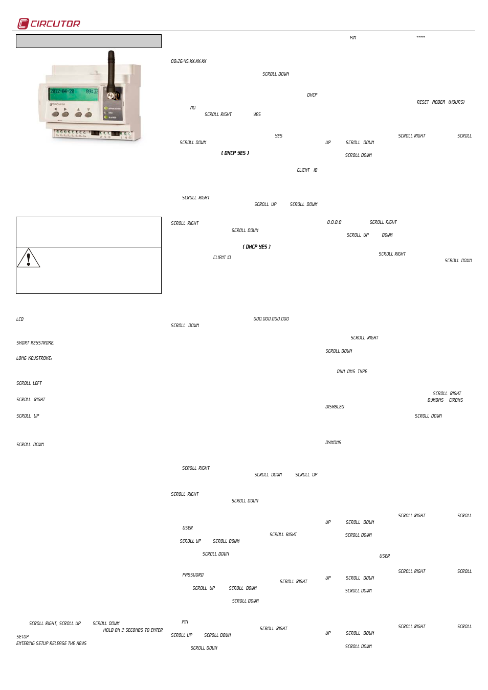 CIRCUTOR EDS-3G Series User Manual | 6 pages