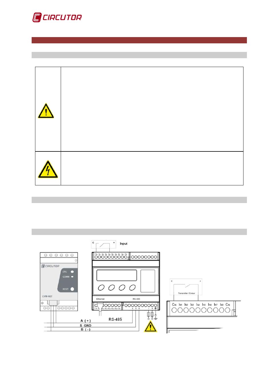 3 unit installation, 1 prior recommendations, 2 installation location | 3 wiring diagrams, Unit installation, Rior recommendations, Nstallation location, Iring diagrams | CIRCUTOR MDC-20 User Manual | Page 12 / 58