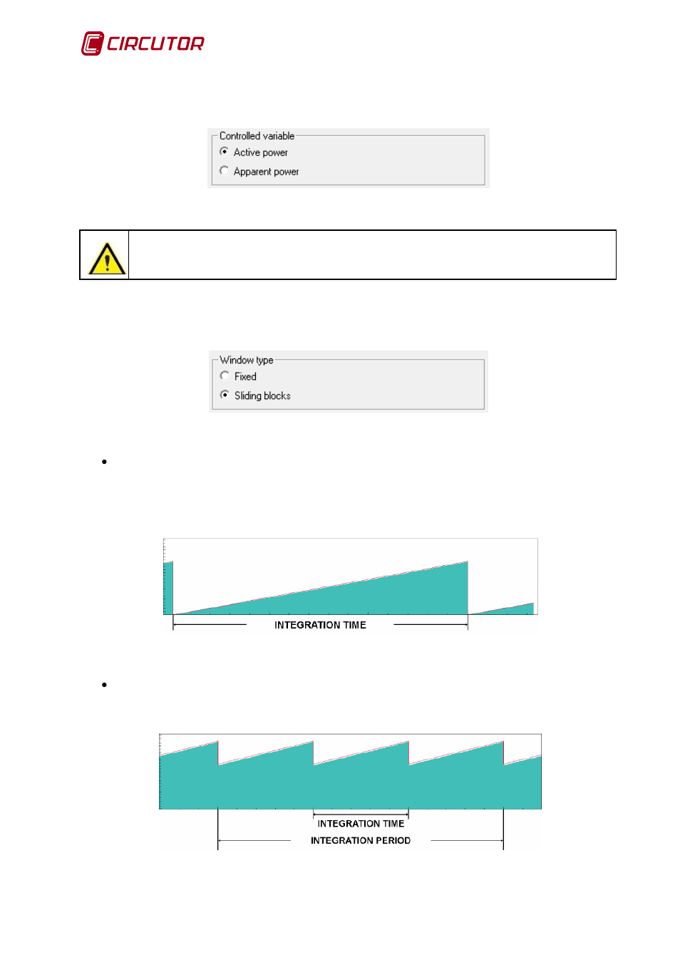 6 controlled variable, 7 window type, Controlled variable | Window type | CIRCUTOR MDC-20 User Manual | Page 34 / 58