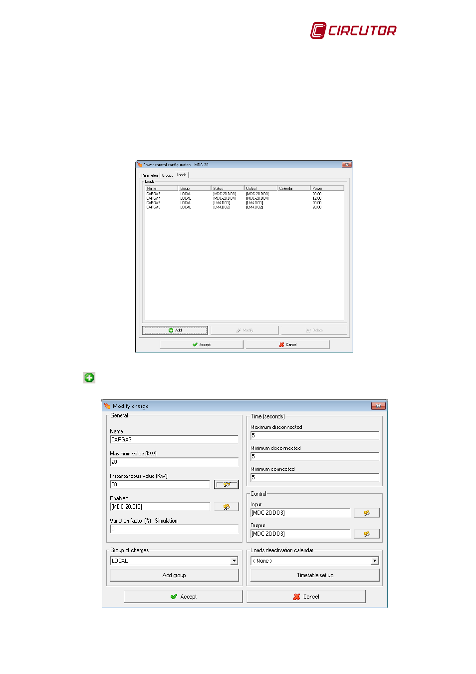 11 loads within a group, Loads within a group | CIRCUTOR MDC-20 User Manual | Page 41 / 58