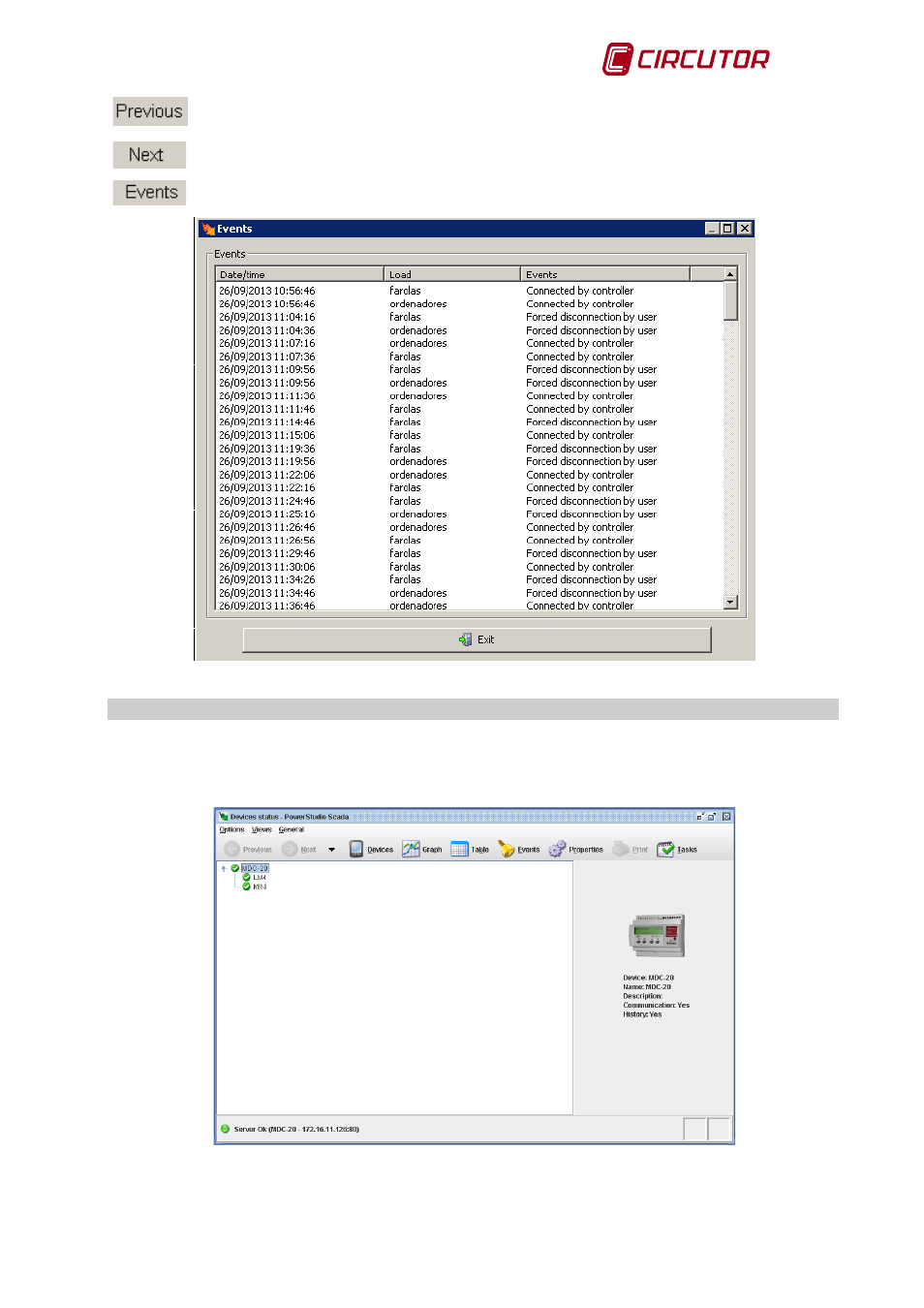 3 client display, Client, Display | CIRCUTOR MDC-20 User Manual | Page 49 / 58